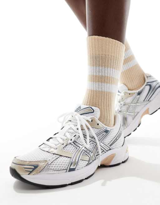 Asics – Gel-1130 – Sneaker in Weiß, Silber und Roségold , 5 von 5