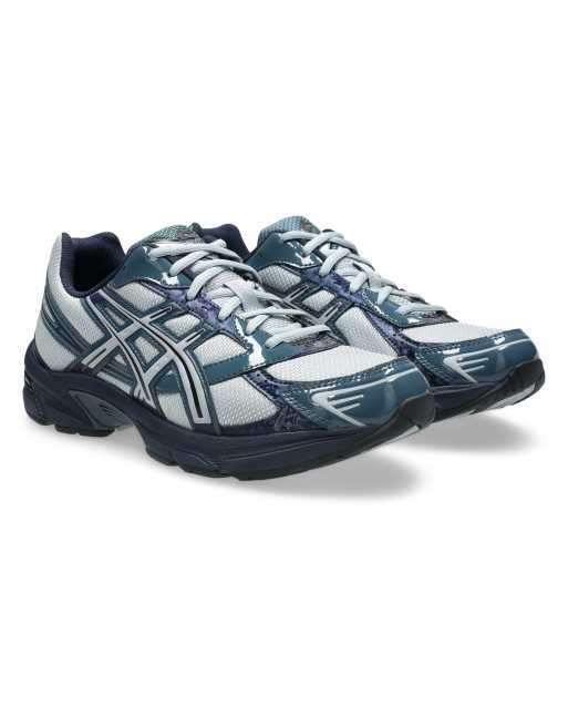 Asics GEL-1130 sneakers grigie e blu scuro, 3 di 4