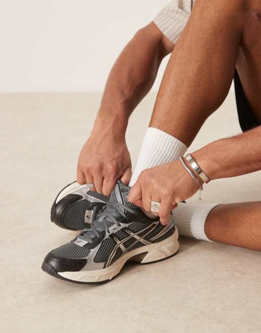 Asics - Gel-1130 - Sneakers i stålgrå/sort, 3 af 5