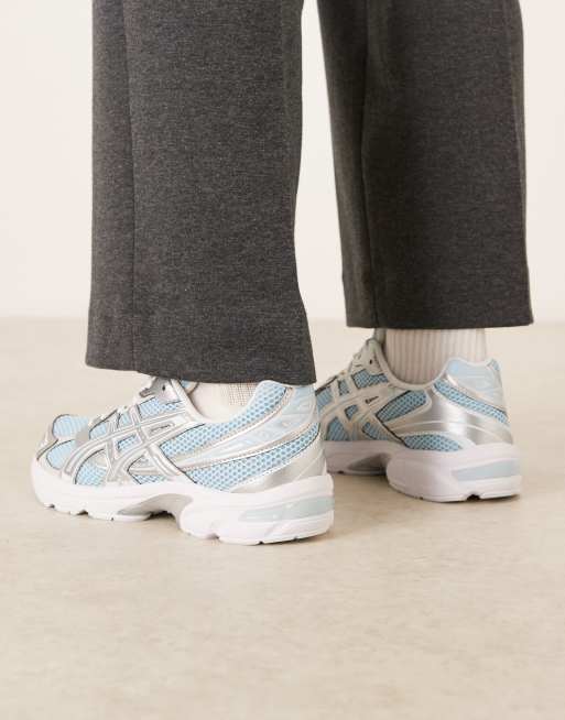 Asics - Gel-1130 - Sneakers in hemelsblauw en zilver, 4 van 5