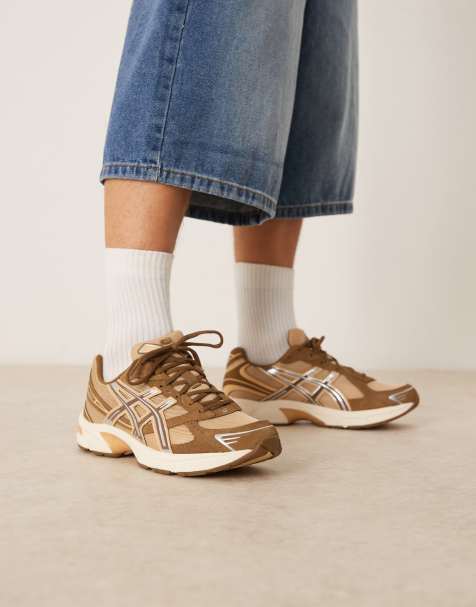 Asics Gel-1130 trainers in camel beige and chestnut - view 1