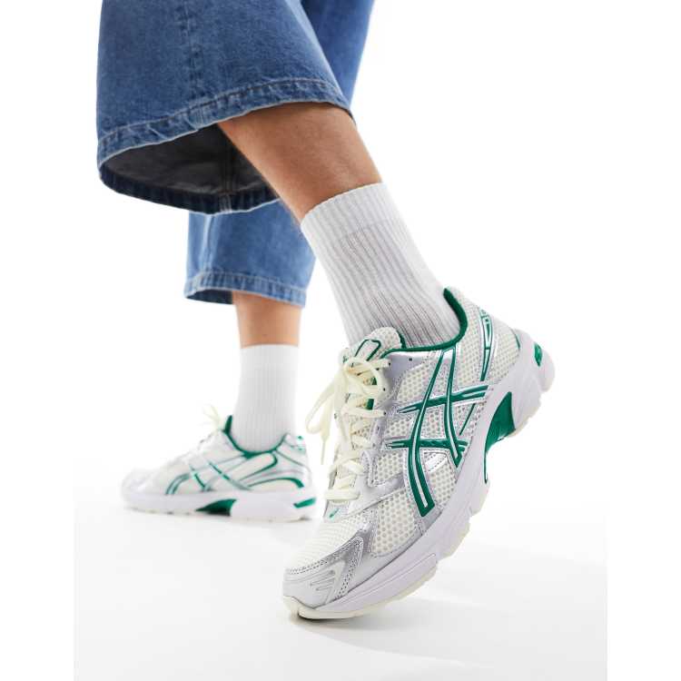 アシックス Asics Gel-1130 trainers in cream and green メンズ-