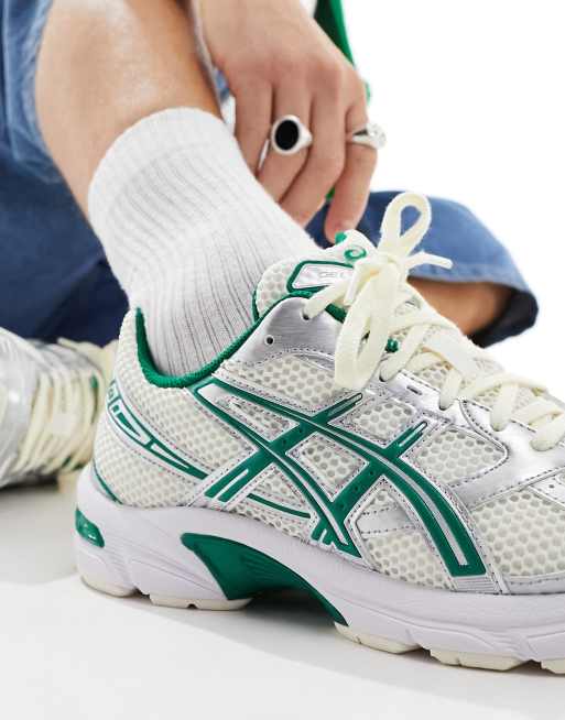 アシックス Asics Gel-1130 trainers in cream and green メンズ-