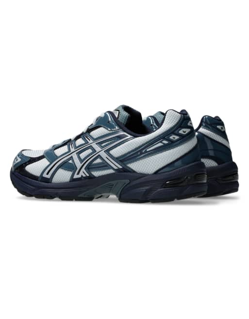 Asics GEL-1130 trainers in grey and dark blue, 4 of 4