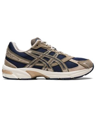 Asics Gel-1130 trainers in navy and beige