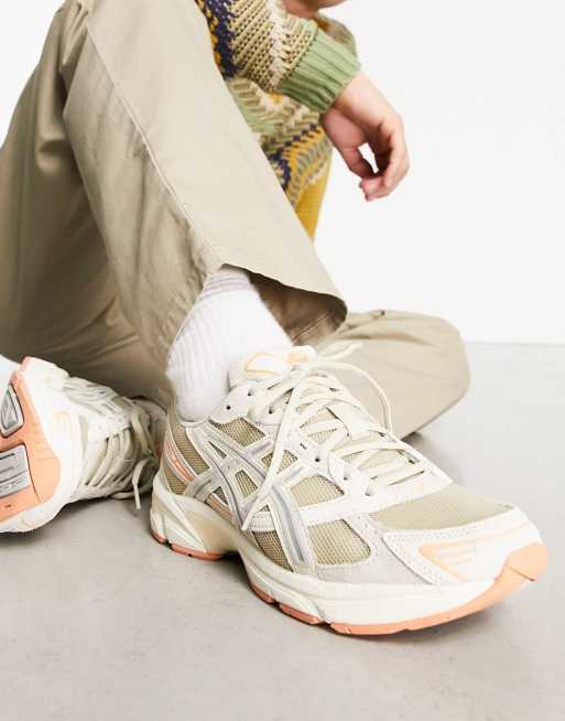 Asics Gel 1130 trainers in sand and orange