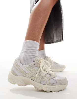 Asics Gel-1130 trainers in white and beige