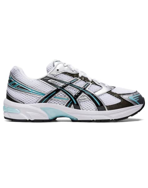 Asics Gel-1130 trainers in white and black - view 1