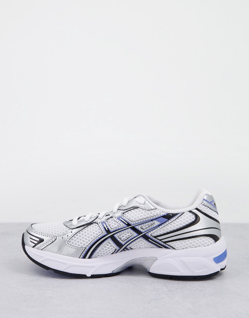 Asics Gel-1130 trainers in white and blue