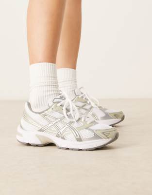 Asics Asics GEL-1130 trainers in white and green