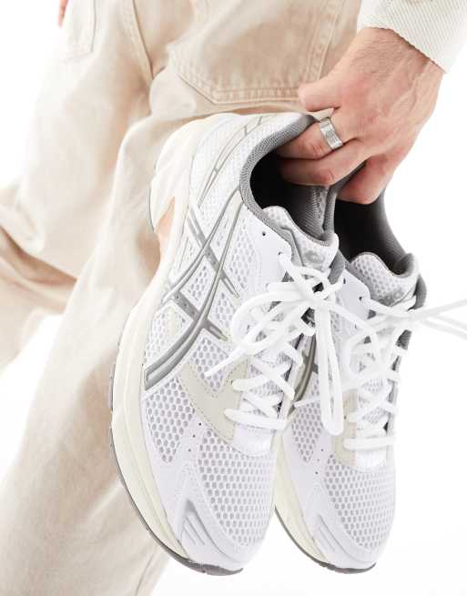 Asics white store gel trainers