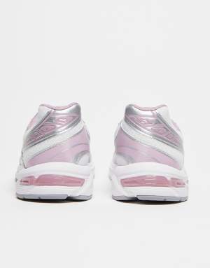 Asics Gel-1130 trainers in white and pink