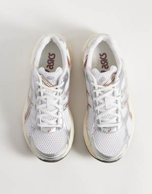 Asics GEL-1130 trainers in white and rust
