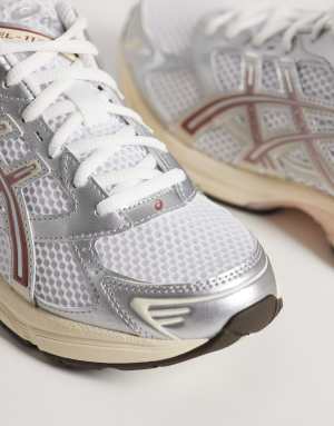 Asics GEL-1130 trainers in white and rust