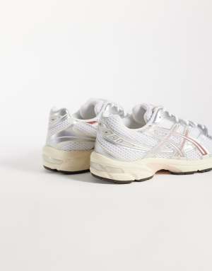 Asics GEL-1130 trainers in white and rust