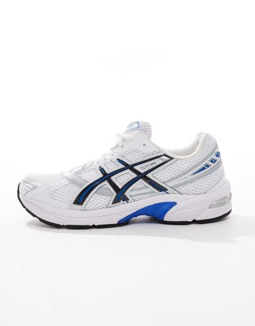 Asics Gel-1130  trainers in white silver and blue, 2 of 5