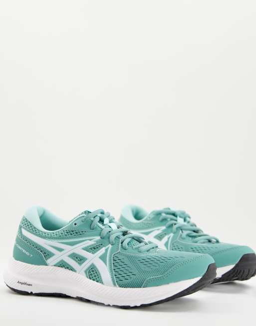 Asics – Gel Contend 7 – Szałwiowozielone buty sportowe do biegania 