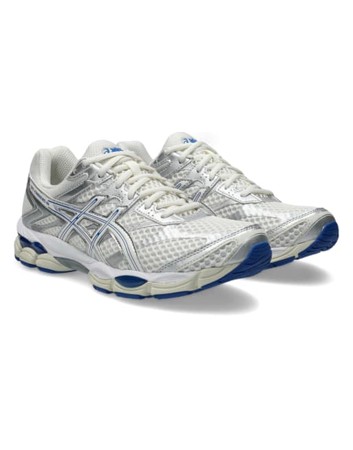 Asics Gel-Cumulus 16 i creme, sølv og blå, 3 af 4