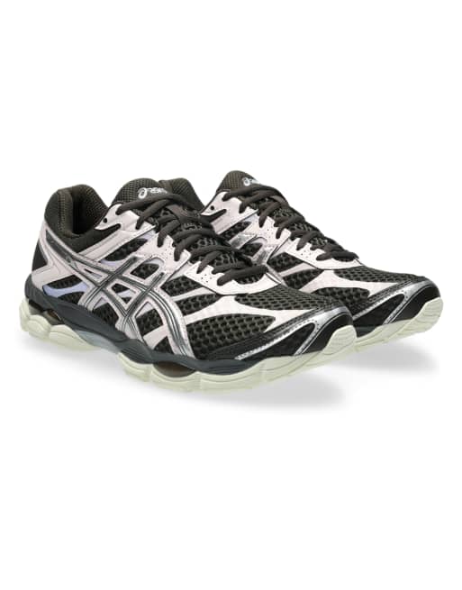 Asics Gel-Cumulus 16 i kaffe, brun, sølv og pink, 3 af 4
