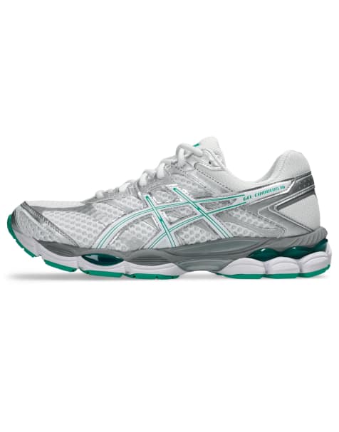 Asics Gel-Cumulus 16 w kolorze białym, srebrnym i zielonym - view 1