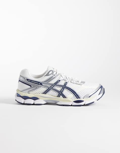 Asics - Gel-Cumulus 16 - Zapatillas de deporte blancas y azul oscuro - view 1