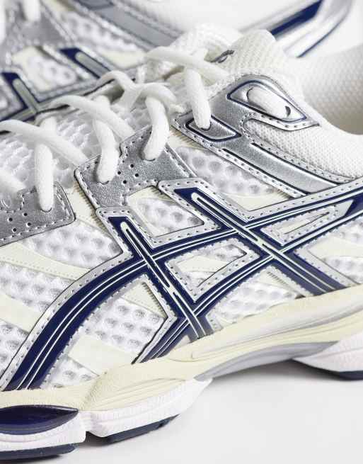 Asics - Gel-Cumulus 16 - Zapatillas de deporte blancas y azul oscuro, 4 de 5