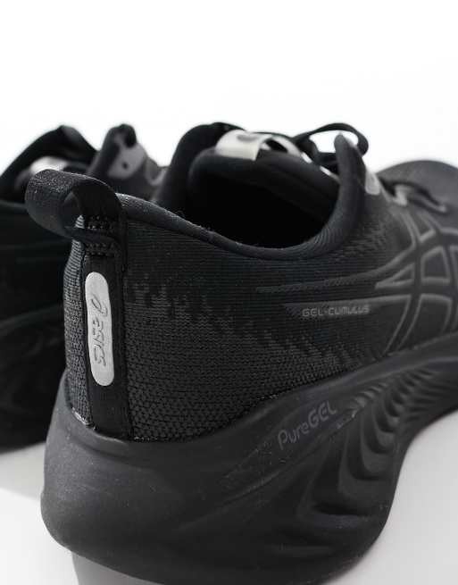 Asics Gel Cumulus 25 neutral running trainers in black ASOS