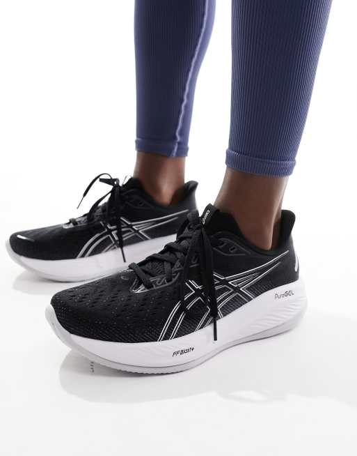 Asics Gel Cumulus 26 Sneakers da corsa nere e color cemento ASOS