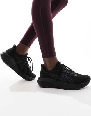 asics - gel-cumulus 26 - svarta löparskor-svart/a