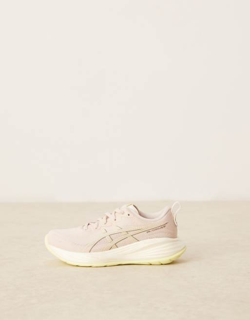 Asics - Gel-cumulus 27 - Hardloopschoenen in mineraalbeige en 'huddle' geel, 4 van 5