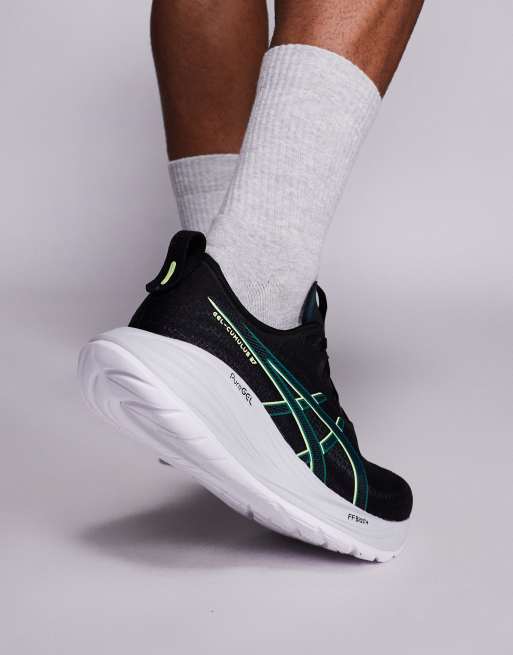 Asics – Gel-Cumulus 27 – Svarta och gula löparskor, 5 av 5