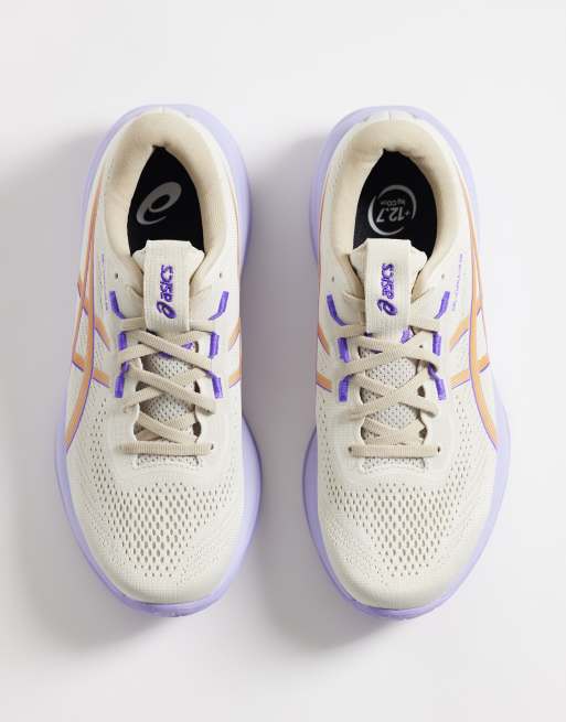 Asics - Gel Cumulus 28 - Hardloopschoenen in lichtbeige en lila, 3 van 5