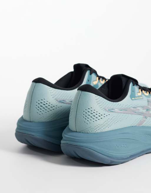 Asics Gel-Cumulus 28 lite-show running trainers in orange and grey, 2 of 5