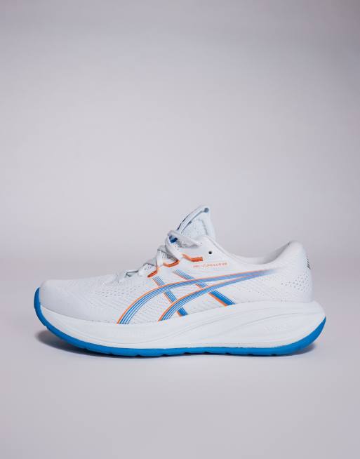 Asics - Gel-Cumulus 28 - Sneakers in wit en blauw, 2 van 5