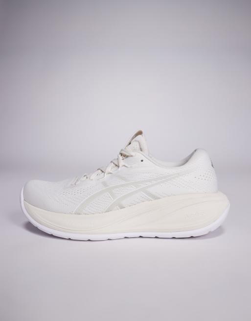 Asics - Gel-Cumulus 28 - Baskets de course - Crème et gris glacier, 2 de 5