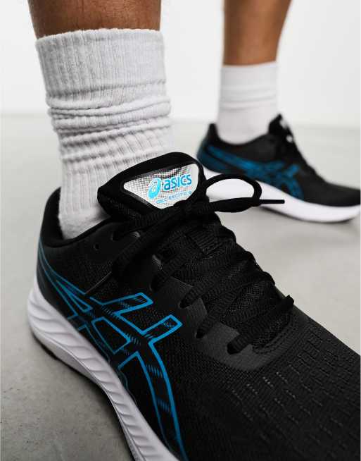 Asics Gel Excite 9 Baskets de course neutres Noir et bleu ASOS