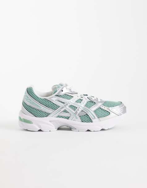 Asics - Gel-Kayano 1130 - Grønne og sølvfarvede sneakers - view 1