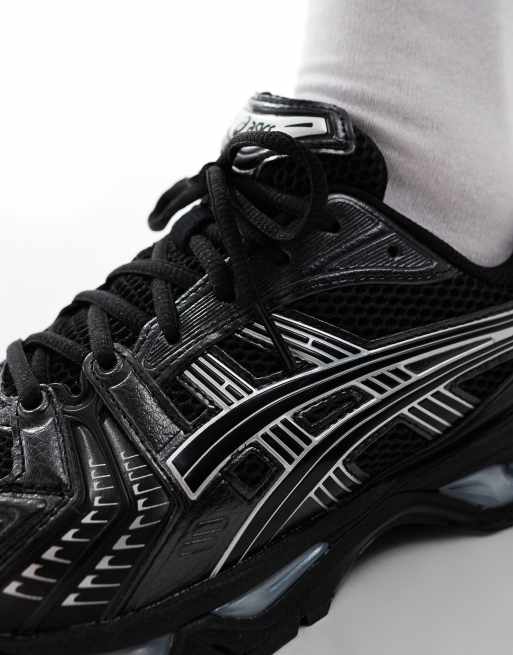 Asics – Gel-Kayano 14 – Czarno-srebrne buty sportowe | ASOS