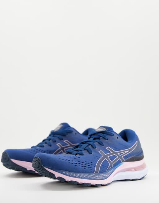 Asics - Gel-Kayano 28 - Løbesneakers i blå og lyserød 