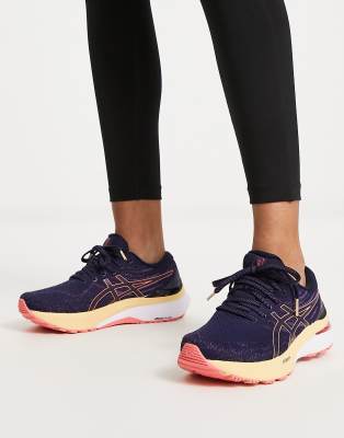 Asics - Gel-Kayano 29 - Stabilitäts-Laufschuhe in Dunkellila und Marineblau-Black