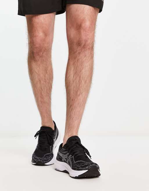 Asics Gel-Kayano 29 stability running trainers in black and white, 4 of 4