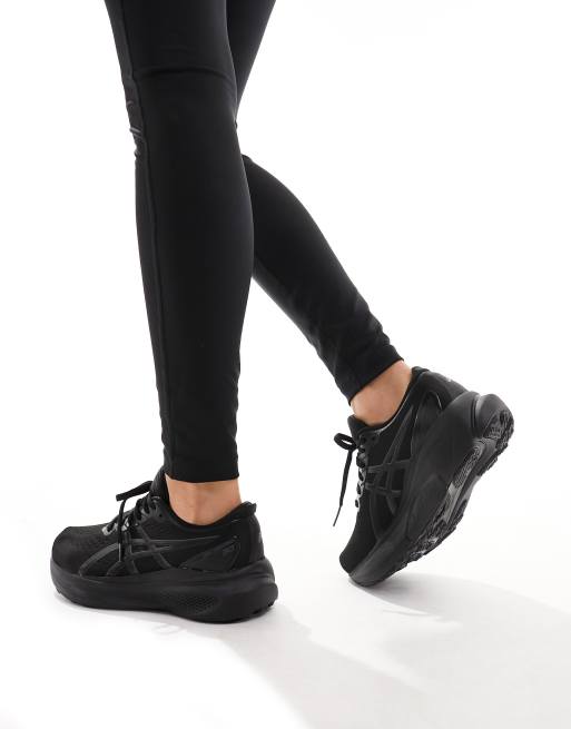 Asics Gel-Kayano 30 stability running trainers in all black