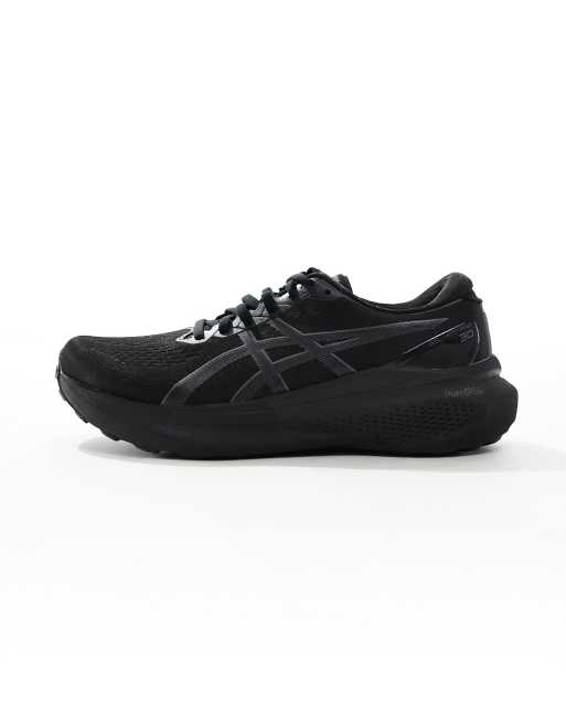 Mens asics all discount black