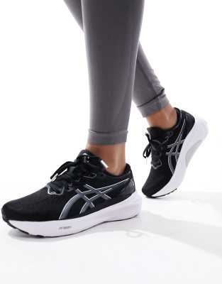 asics - gel-kayano 30 - svarta och grå löparskor-svart/a