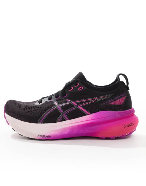 Asics gel noir et rose best sale