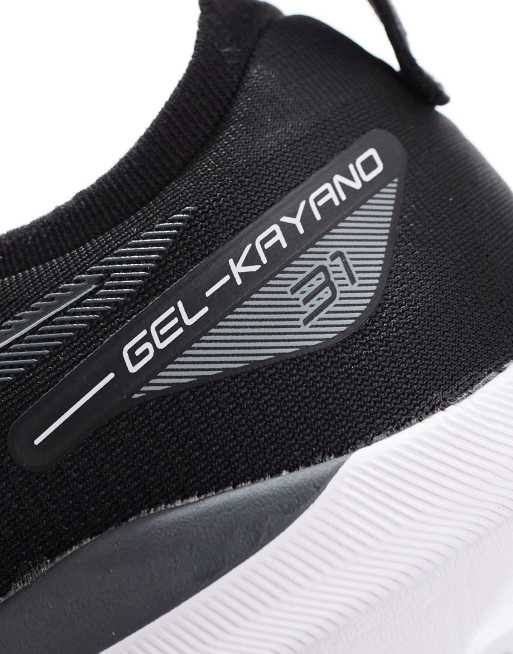 Asics – Gel-Kayano 31 – Stabilitäts-Laufschuhe in Schwarz und Weiß, 4 von 5