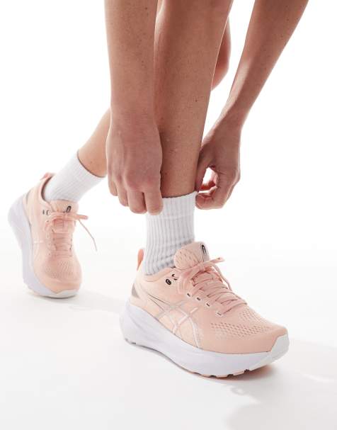 Asics Gel-Kayano 31 stability running trainers in breeze and white - view 1
