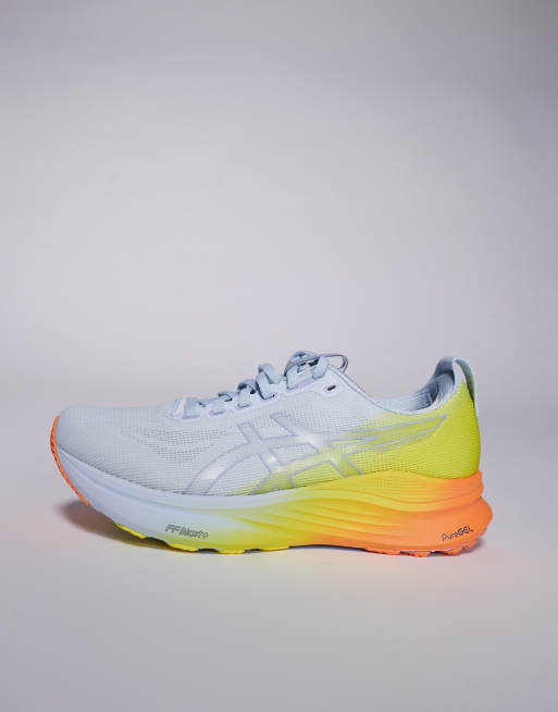 Asics - Gel-Kayano 32 - Sunny Sizzle - Sneakers in lichtblauw en citroengeel, 2 van 5