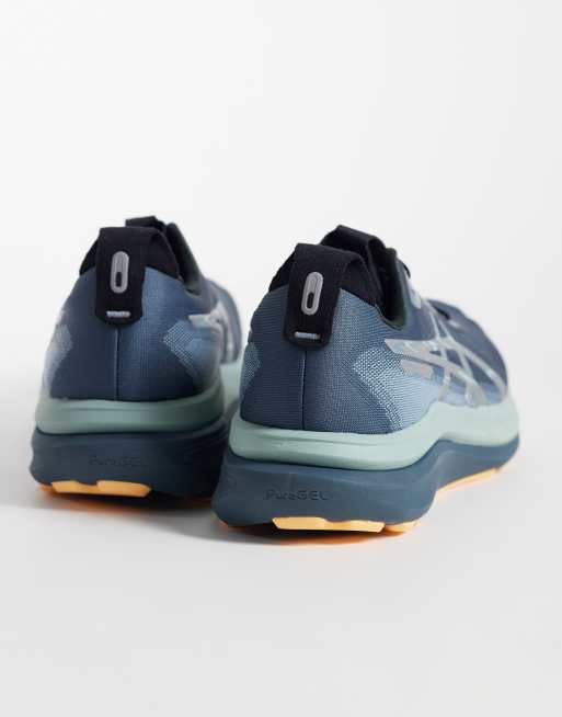 Asics Gel-Kayano 33 Lite-Show running trainers in grey with orange detail, 2 of 5