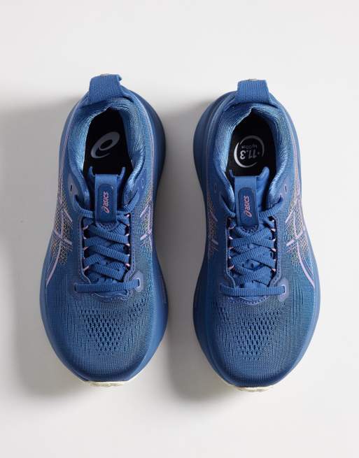 Asics Gel-Kayano 33 running trainers in dark purple and blue, 2 of 5